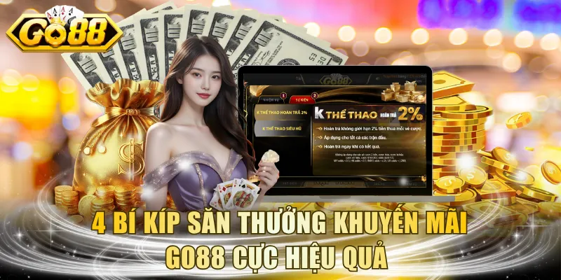 4 bí kíp săn thưởng khuyến mãi GO88 cực hiệu quả 