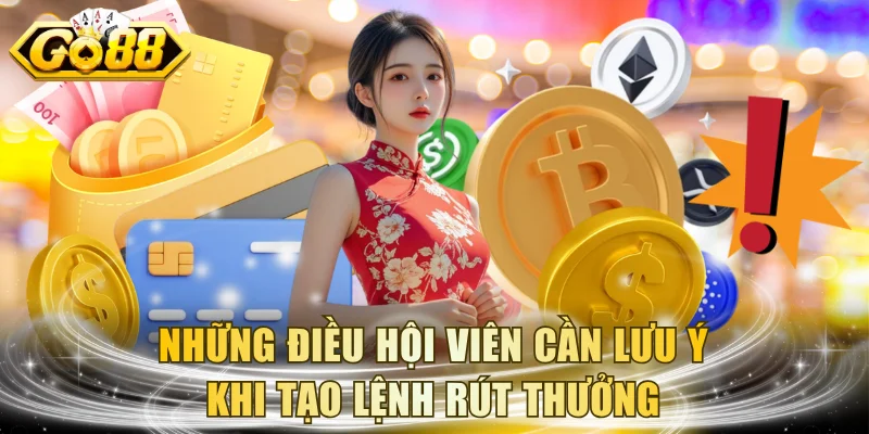 Những điều hội viên cần lưu ý khi tạo lệnh rút thưởng